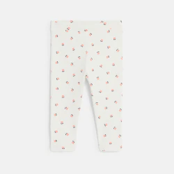 Baby girl's plain white leggings