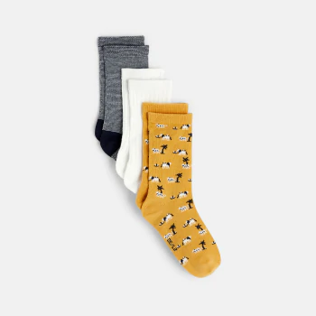 Boy's patterned socks (set of 3)