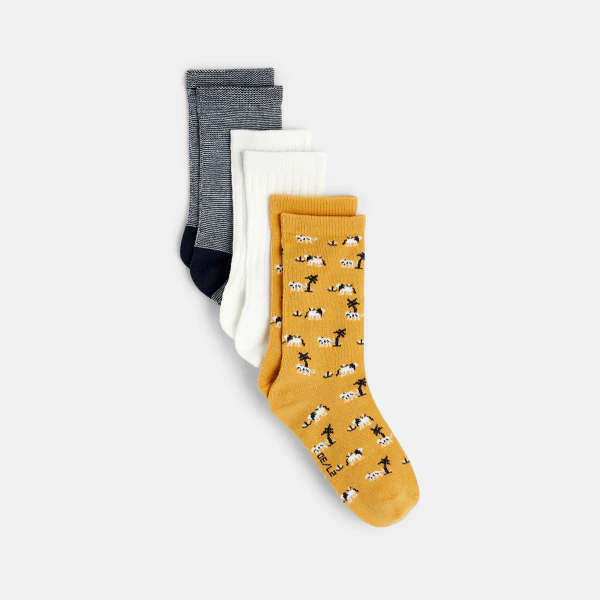 Boy's patterned socks (set of 3)