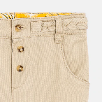 Baby girl's beige combat trousers