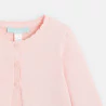 Baby girl's light pink knitted cardigan