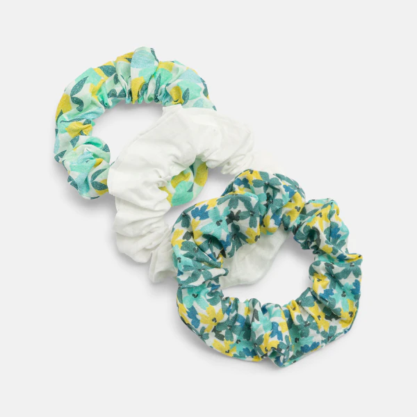 Girl's hair scrunchie (set of 3)