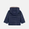 Baby boy's blue zip-up hooded down jacket