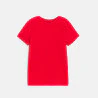 Boy's basic red short-sleeve T-shirt