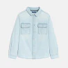 Boy's blue faded denim shirt