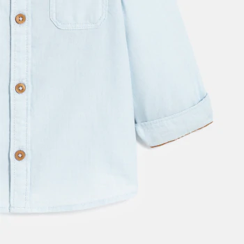 Baby boy's light blue Oxford shirt