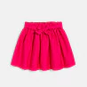 Girl's pink short flared skirt