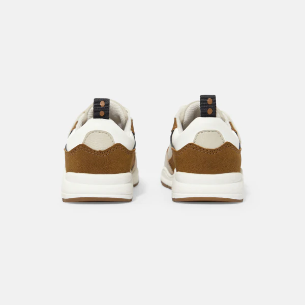 Baby boy's beige trainers