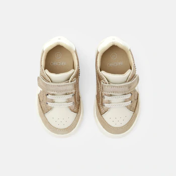 Baby girl's shiny streetwear trainers