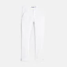 Boy's plain white cotton twill chinos