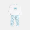 Baby girl's blue floral pyjamas