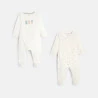 White babygrows (pack of 2)