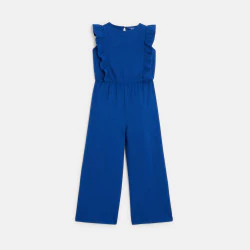 Girl's blue jersey trouser...