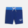 Boy's blue boxer-style swimming trunks