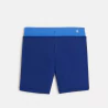 Boy's blue boxer-style swimming trunks