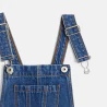 Girls blue demin short overalls