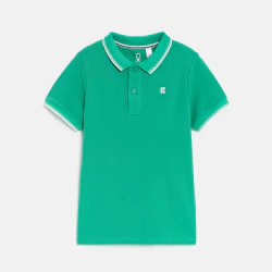 Boy's green short-sleeve...