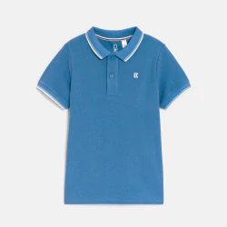 Boy's blue short-sleeve...