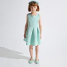 Girls green sleeveless special occasion dress