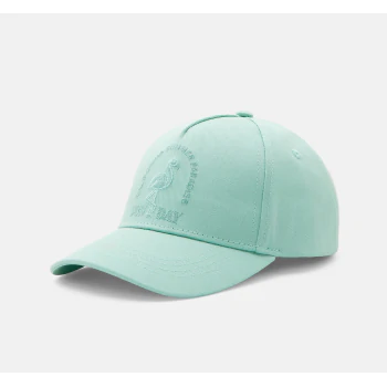 Girl's green embroidered cap