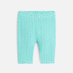 Baby girl's green butterfly print leggings