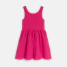 Girl's plain pink formal dress