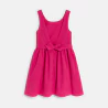 Girl's plain pink formal dress