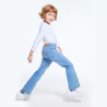 Girl's blue flared jeans