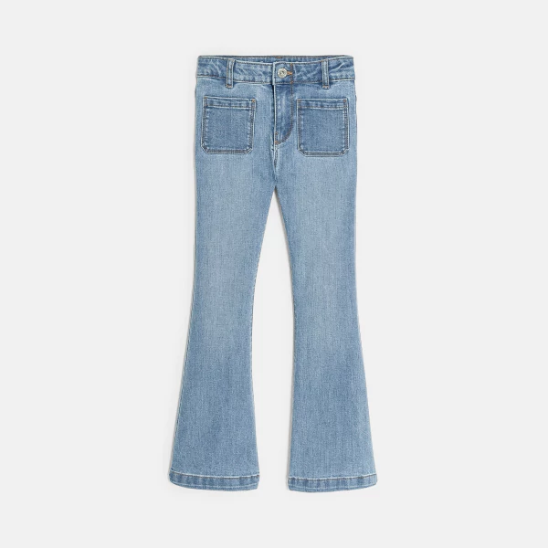 Girl's blue flared jeans