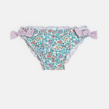 Baby girl's floral printed swim pants