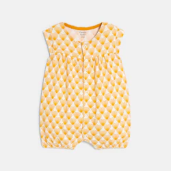 Baby girl's yellow heart playsuit