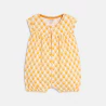 Baby girl's yellow heart playsuit