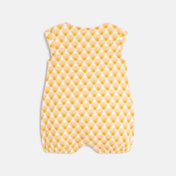 Baby girl's yellow heart playsuit