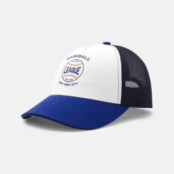 Baby boy's blue mesh cap