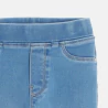 Girls' blue denim extra stretch tregging