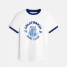 Boy's white surf club short-sleeve T-shirt