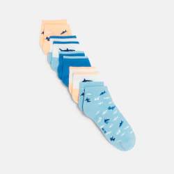 Boy's textured trainer socks (set of 5)