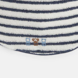 Baby boy's blue sponge bibs...