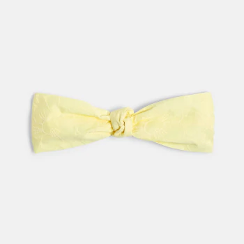 Girl's yellow floral headband