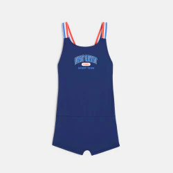 Girl's blue swimming costume