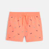 Boy's embroidered orange swimming trunks