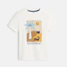 Baby boy's white T-shirt with motif