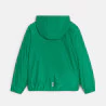 Boy's green waterproof windcheater jacket.