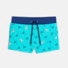 Boy's blue printed swimming shorts