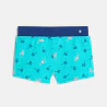 Boy's blue printed swimming shorts