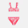 Girl's pink printed bikini