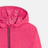 Girl's pink waterproof windcheater jacket.