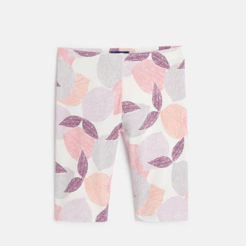 Girl's multicoloured printed cycling shorts