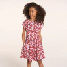 Girl's printed red dress