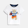 Baby boy's white rhinoceros rugby T-shirt